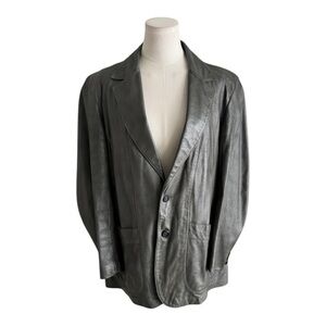 SCULLY Leather‎ Jacket Mens Size 42 Gray Vintage Pockets Western Rodeo Date